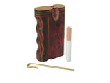 Dug Eeze Premium Rasta Dugout Twist Top w/ Poker Dugout online smoke shop dug eeze dugouts taster boxes Up-N-Smoke Online Head Shop