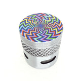 2in 4 Part Grinder with Image and Design Wrap - Rainbow Lightening