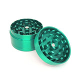 3 Part 50mm Grinder with Amsterdam Logo - Green D&K
