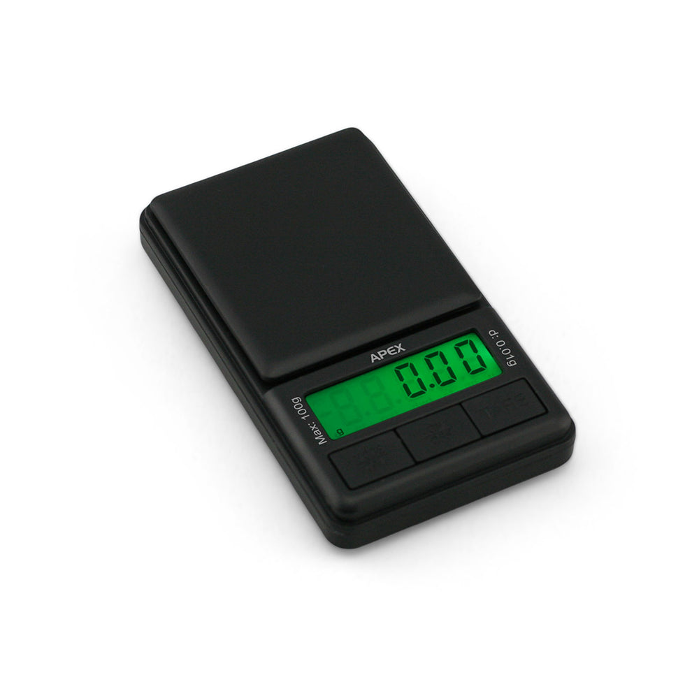 Truweigh APEX Digital Mini Scale - 100g x 0.01g - Black Portable Scale