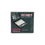Truweigh Note Digital Mini Scale - 100g x 0.01g - Black