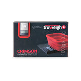 Truweigh Crimson Scale Collapsible Bowl - 1000g x 0.1g - Black / Red Bowl