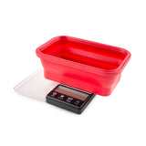 Truweigh Crimson Scale Collapsible Bowl - 1000g x 0.1g - Black / Red Bowl