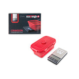 Truweigh Crimson Scale Collapsible Bowl - 1000g x 0.1g - Black / Red Bowl