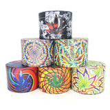 4 part 50mm All Over Print with Hypnosis Leaf - Assorted Designs!
