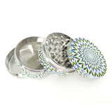 4 Part 50 mm Grinder with All Over Print Hypnosis Design - Assorted Designs!
