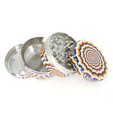 4 Part 50 mm Grinder with All Over Print Hypnosis Design - Assorted Designs!