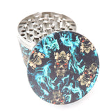 4 Part 50 mm Grinder with Skull Print All Over - Assorted Designs!