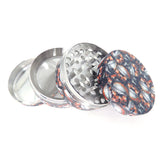 4 Part 50 mm Grinder with Skull Print All Over - Assorted Designs!