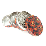 4 Part 50 mm Grinder with Skull Print All Over - Assorted Designs!