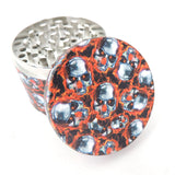 4 Part 50 mm Grinder with Skull Print All Over - Assorted Designs!