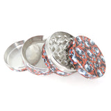 4 Part 50 mm Grinder with Skull Print All Over - Assorted Designs!