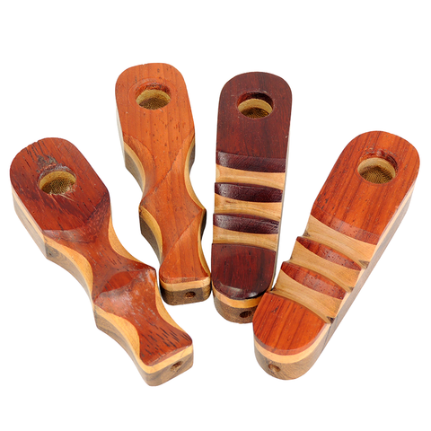 4" Carved Wood Pipe - Assorted