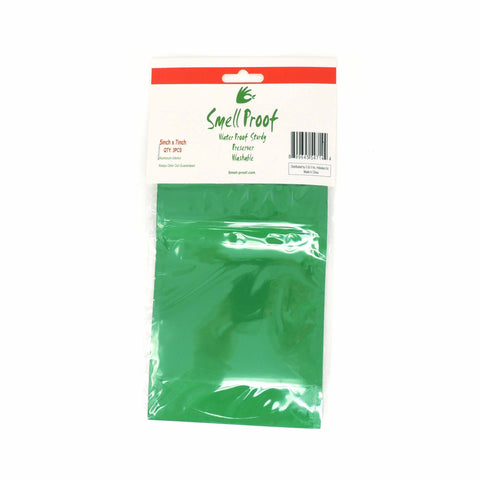 3ct. Smell Proof Bags 5" x 7" - Green