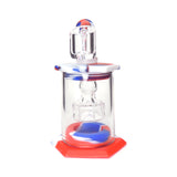 5" Silicone Showerhead Perc Dab Rig Bubbler - Red