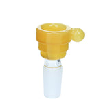 Color Triple Layer Bowl - 14mm Male - Yellow