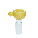 Color Ridge Bowl - 14mm Male - Yellow