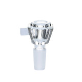 Clear Crystal Bowl with Color Handle - 14mm Male