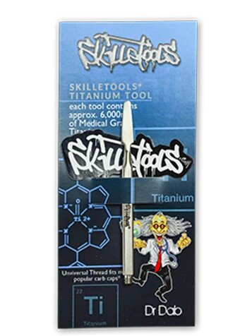 skilletools titanium dab tool, dab tool, dabber, online smoke shop, online head shop, up-n-smoke, up in smoke