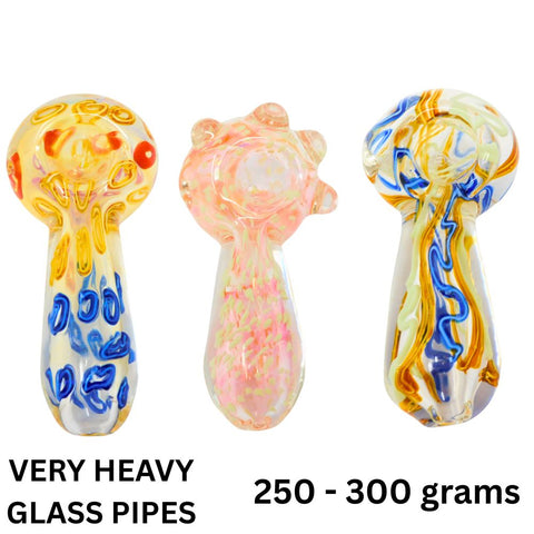 250-300 Gram Heavy Glass Pipes