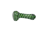 5 Inch Green Striped Hand Pipe