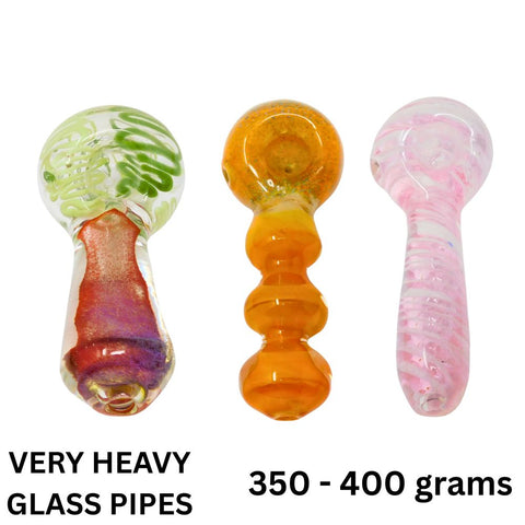 350-400 Gram Heavy Glass Pipes