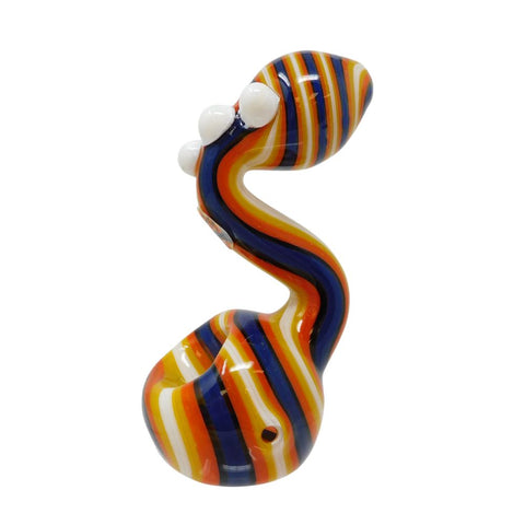 4" Stand Up Crayon Color Sherlock Glass Pipe