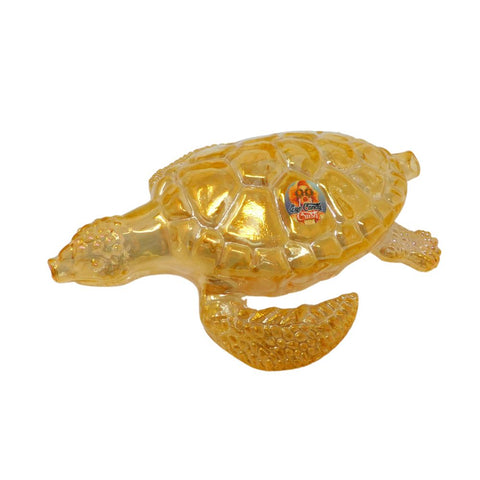 4" Electroplated Sea Turtle Glass Pipe