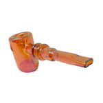 5" Electroplated Ring Neck Flat Mouthpiece Dry Hammer Glass Pipe