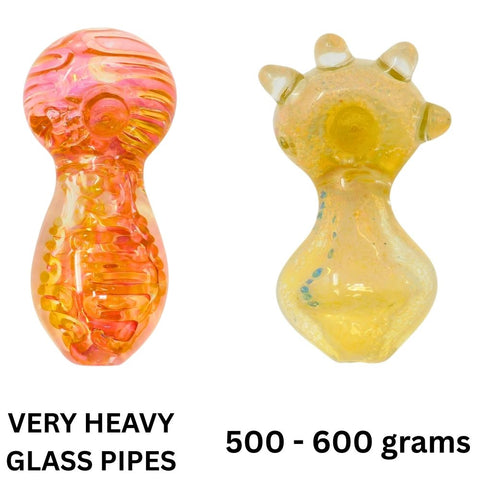 500-600 Gram Heavy Glass Pipes