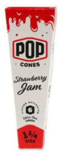 Pop Cones 1.25 Ultra Thin - 6 pk. - Strawberry Jam