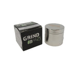 Grind Eeze 4 Part Zinc Grinder - Silver - Assorted Sizes Online Smoke Shop Online Head Shop Herb Grinder