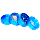 Grind Eeze 4-Part Zinc Concave Top Herb Grinder - Assorted 40mm
