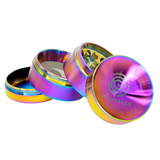 Grind Eeze 4-Part Zinc Concave Top Herb Grinder - Assorted 40mm