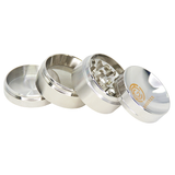 Grind Eeze 4-Part Zinc Concave Top Herb Grinder - Assorted 40mm