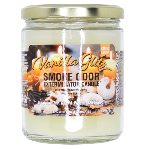 2x Jars Smoke Odor Nag Champa Smoke Exterminator Candles, 13oz, 70 Hr  Burn
