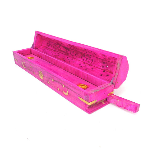 Coffin Incense Burner - Hot Pink