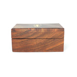Carved Wooden Keepsake Box - 6" Telescope with Brass Inlay