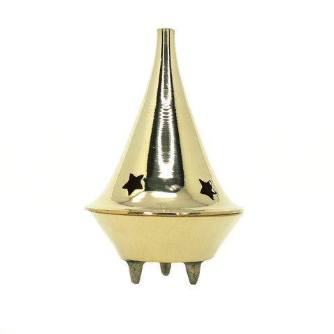 3.25in Brass Cone Incense Burner