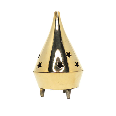 3.5in Brass Cone Incense Burner