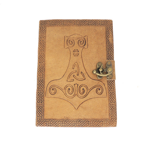 Leather Journal w/ Latch Closure - Thors Hammer