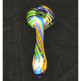 Crush Dicro Spiral Flat Mouth Piece Glass Hand Pipe