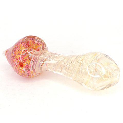 Hand Eeze Assorted 4" Mix Heavy Glass Pipe - White