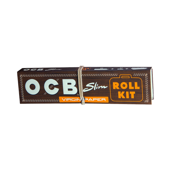 OCB Virgin Roll Kit - King Size Slim Papers + Tips & Tray