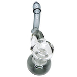 8in Double Chamber Standing Bubbler - Black