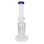 10" Cone Percolator Water Pipe - White