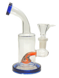 6" Worked Perc Glass Water Pipe