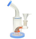 6" Worked Perc Glass Water Pipe