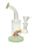 6" Worked Perc Glass Water Pipe