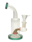 6" Worked Perc Glass Water Pipe